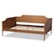 Baxton Studio Alya Classic Traditional Farmhouse Walnut Brown Finished Wood Full Size Daybed 182-11173-Zoro - alternate 4